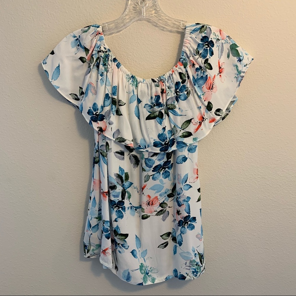 Sanctuary Off Shoulder Boho Blouse Floral XS